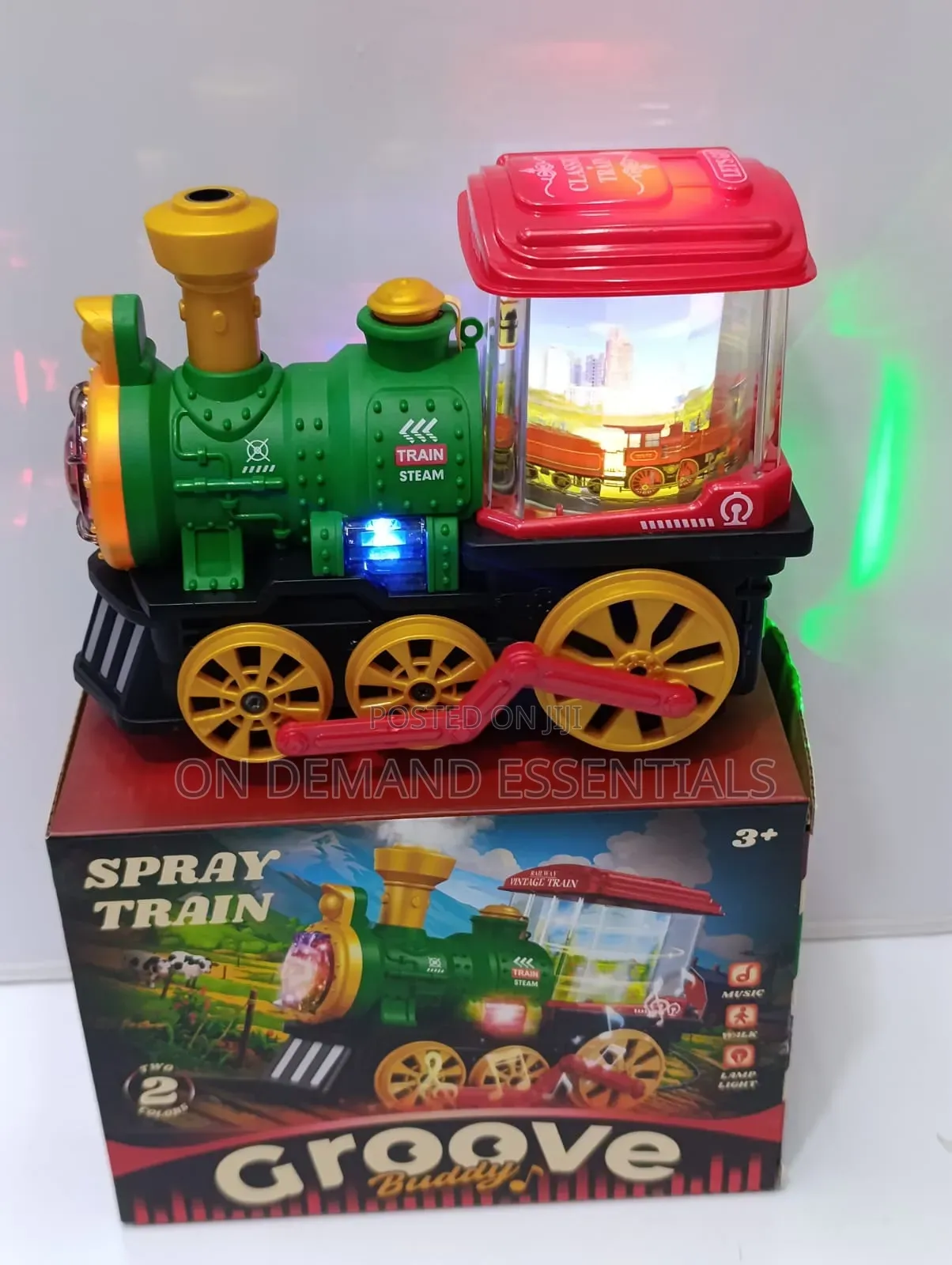 🔵Electric Train
🟢with Smoke Effect.
🟣battery Operated