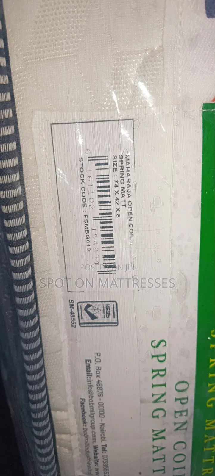 Now Available! 3X6 3.5X6 and 4X6 Bobmil Orthopedic Spring Mattresses.