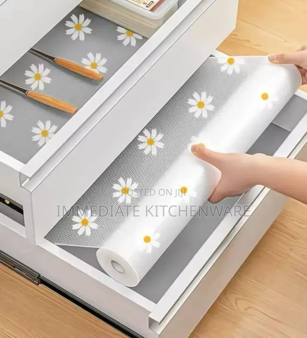 Kitchen Clear Drawer Liners, Oil Proof, Moisture Cupboard Shelf Liner