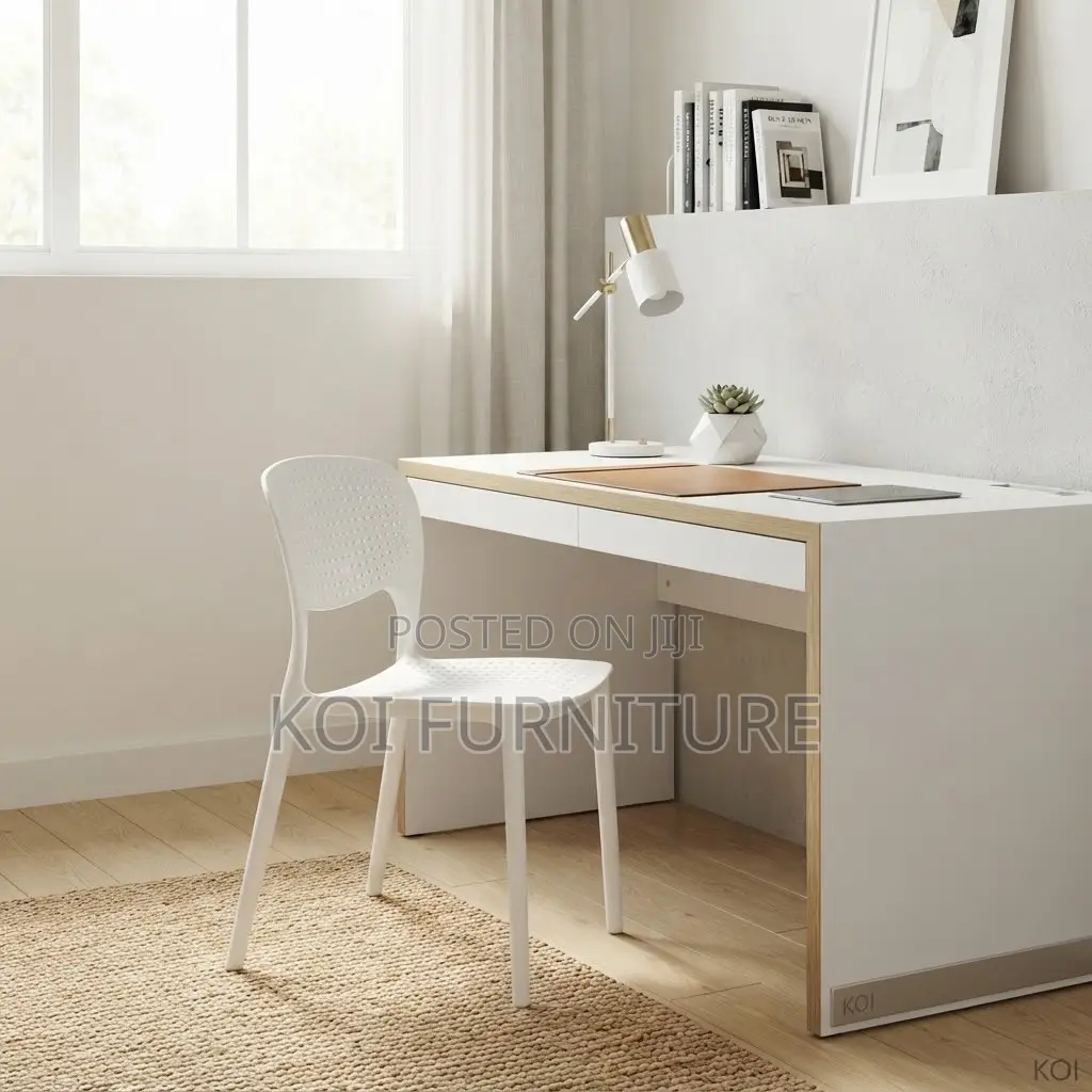 Dining Cahisr; White Armless Home Dining Chairs