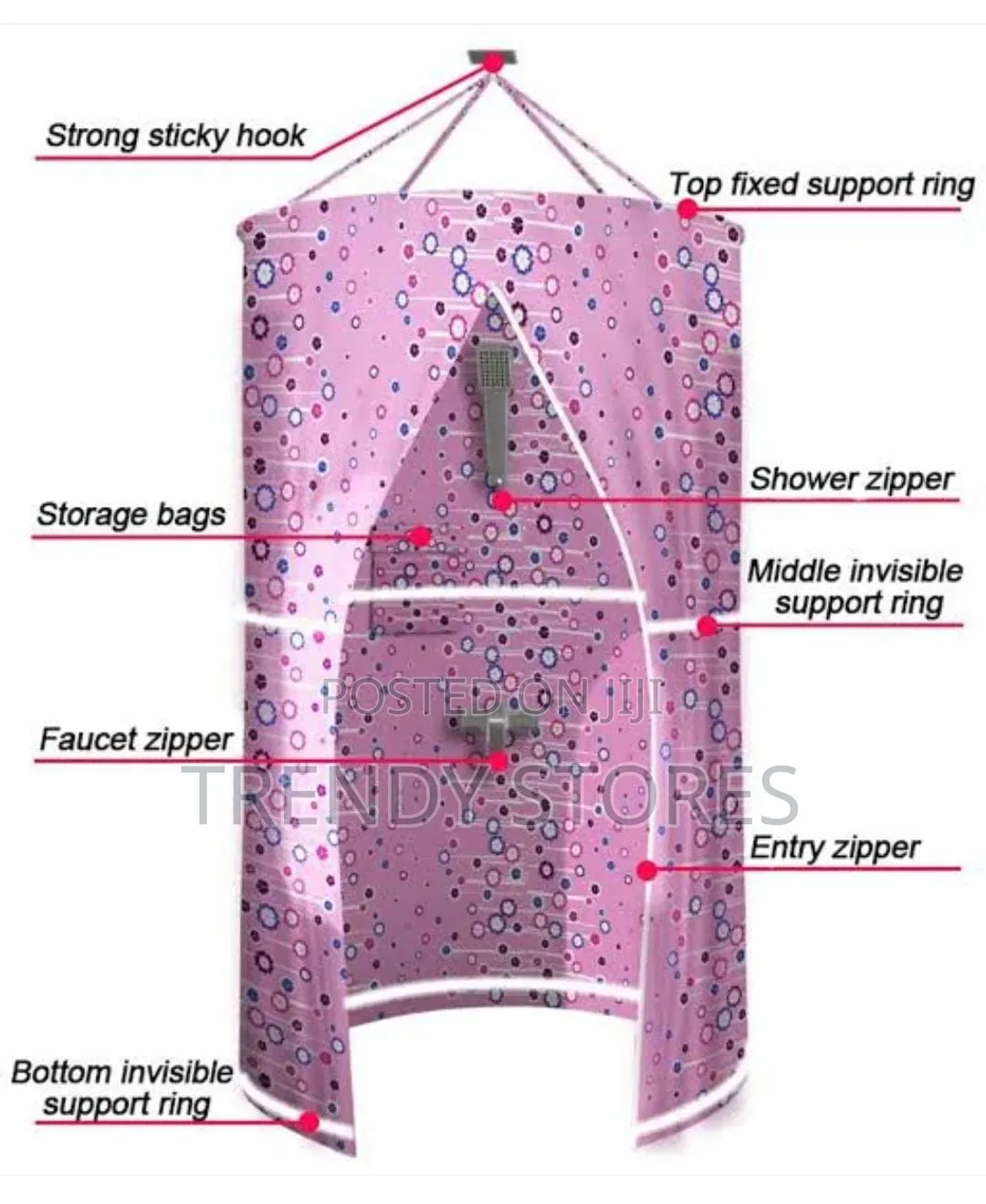 Portable Shower Curtain