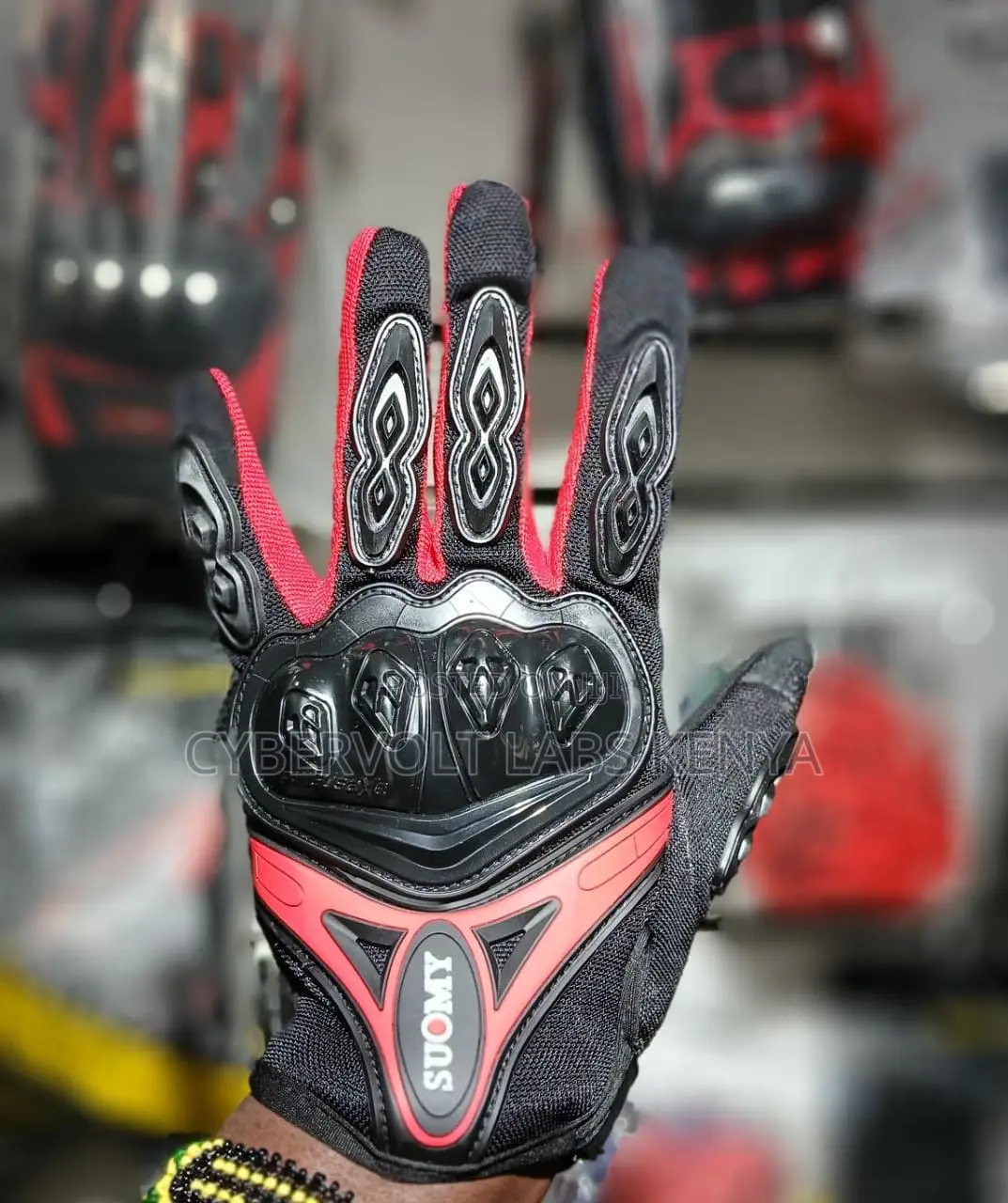 Suomy Full Finger Motorcycle Riding Gloves With Touchscreen