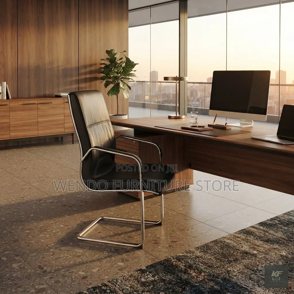 Office Chairs; Sledd Based Black Visitors Office Executive Modern Seat