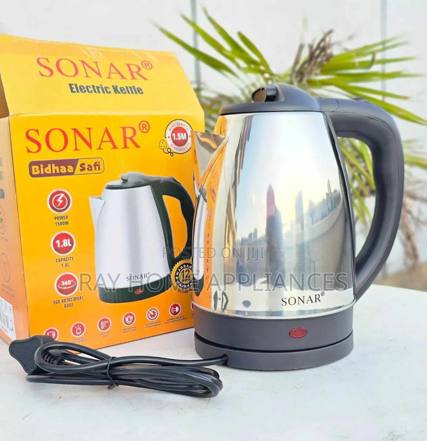 1.8litres Electric Cordless Kettle