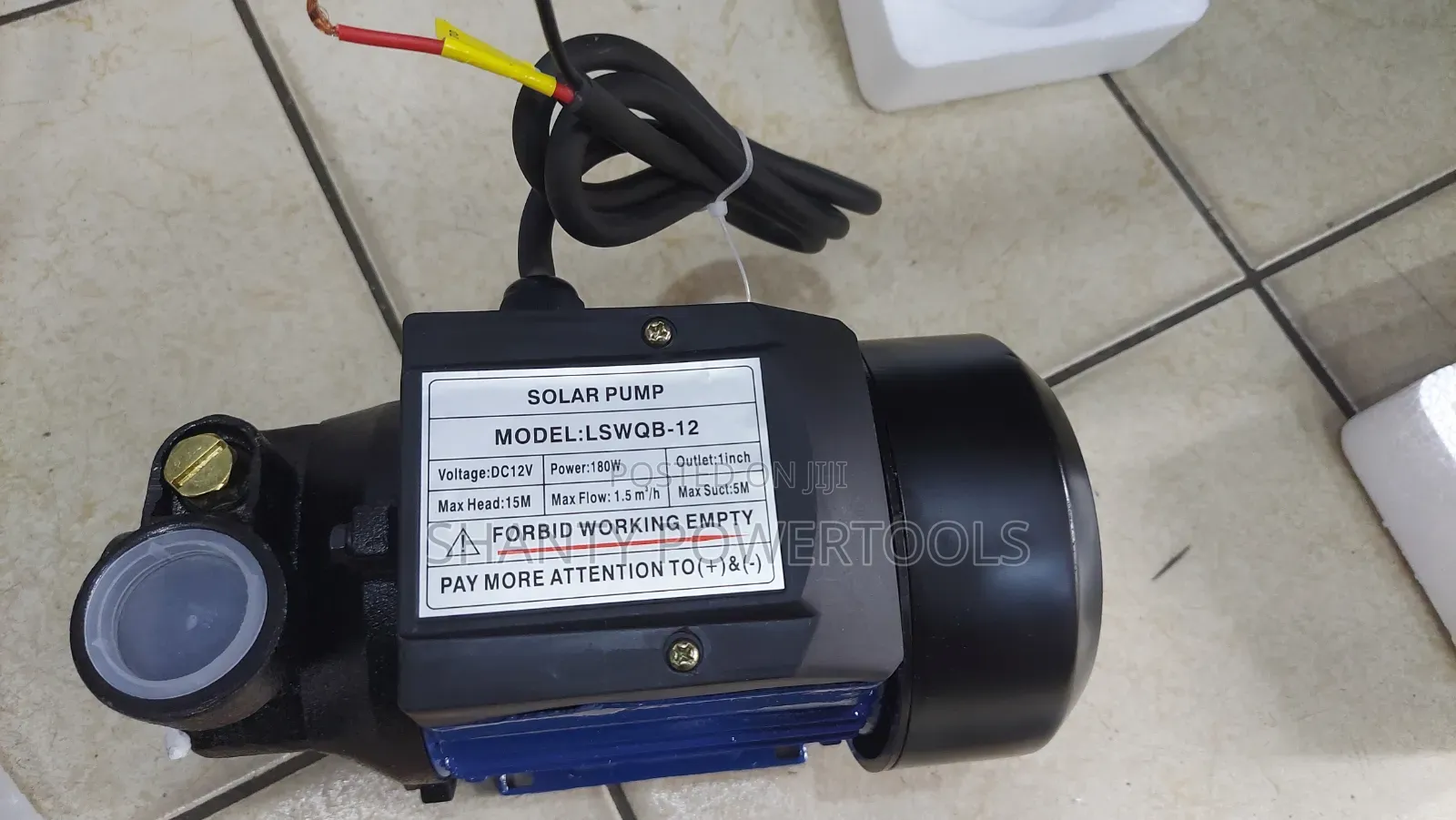 Solar Pump 12v DC/180w/1hp