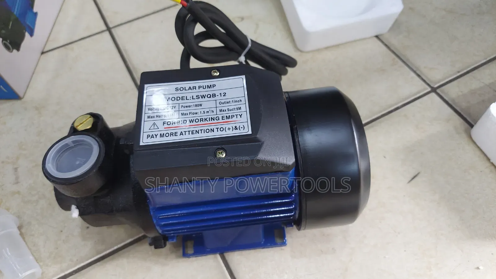 Solar Pump 12v DC/180w/1hp