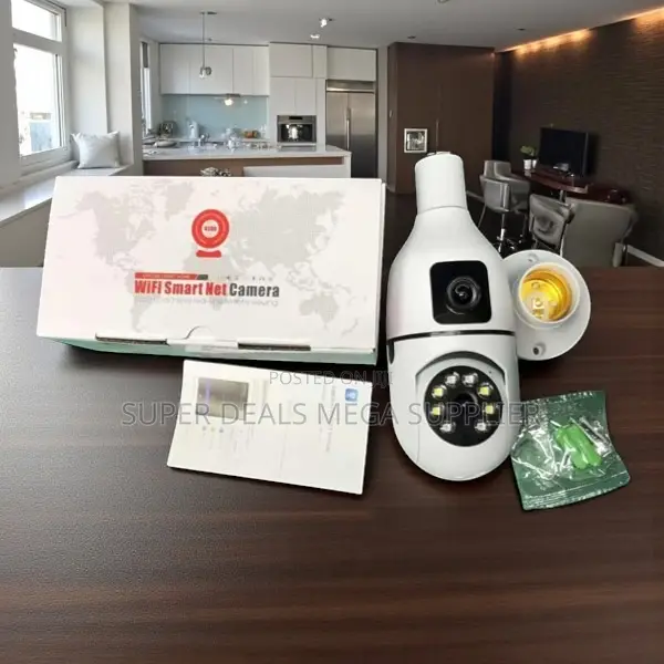 Smart Remote View Security Dual Lens PTZ WiFi Bulb Camera