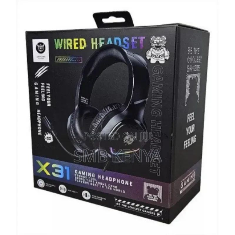 Onikuma X31 RGB Wired Gaming Headset With Microphone