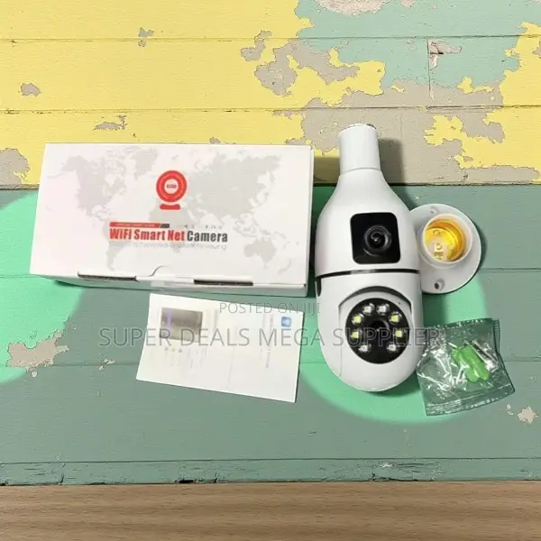 Smart Color Night Vision Dual Lens PTZ WiFi Bulb Camera