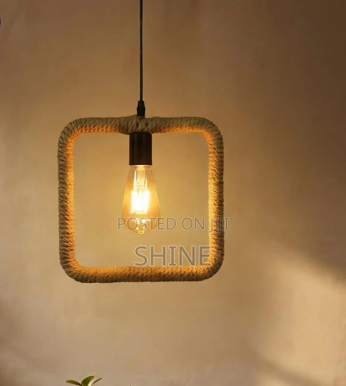 Hemp Rope Hanging  Lights