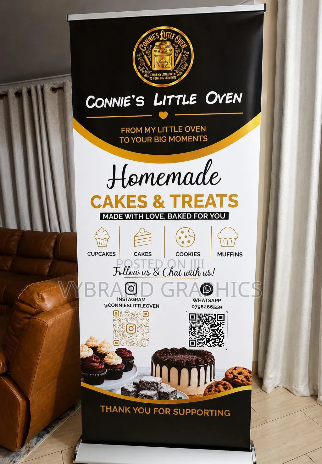 85 Cm by 200 Cm Broad Base Banner