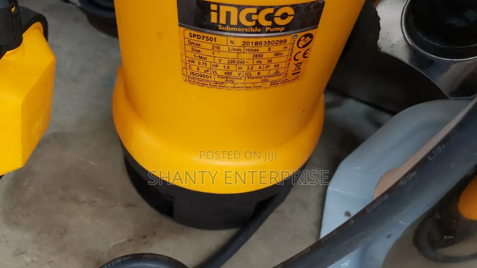 INGCO Submersible Pump (Model SPD7501) 750w