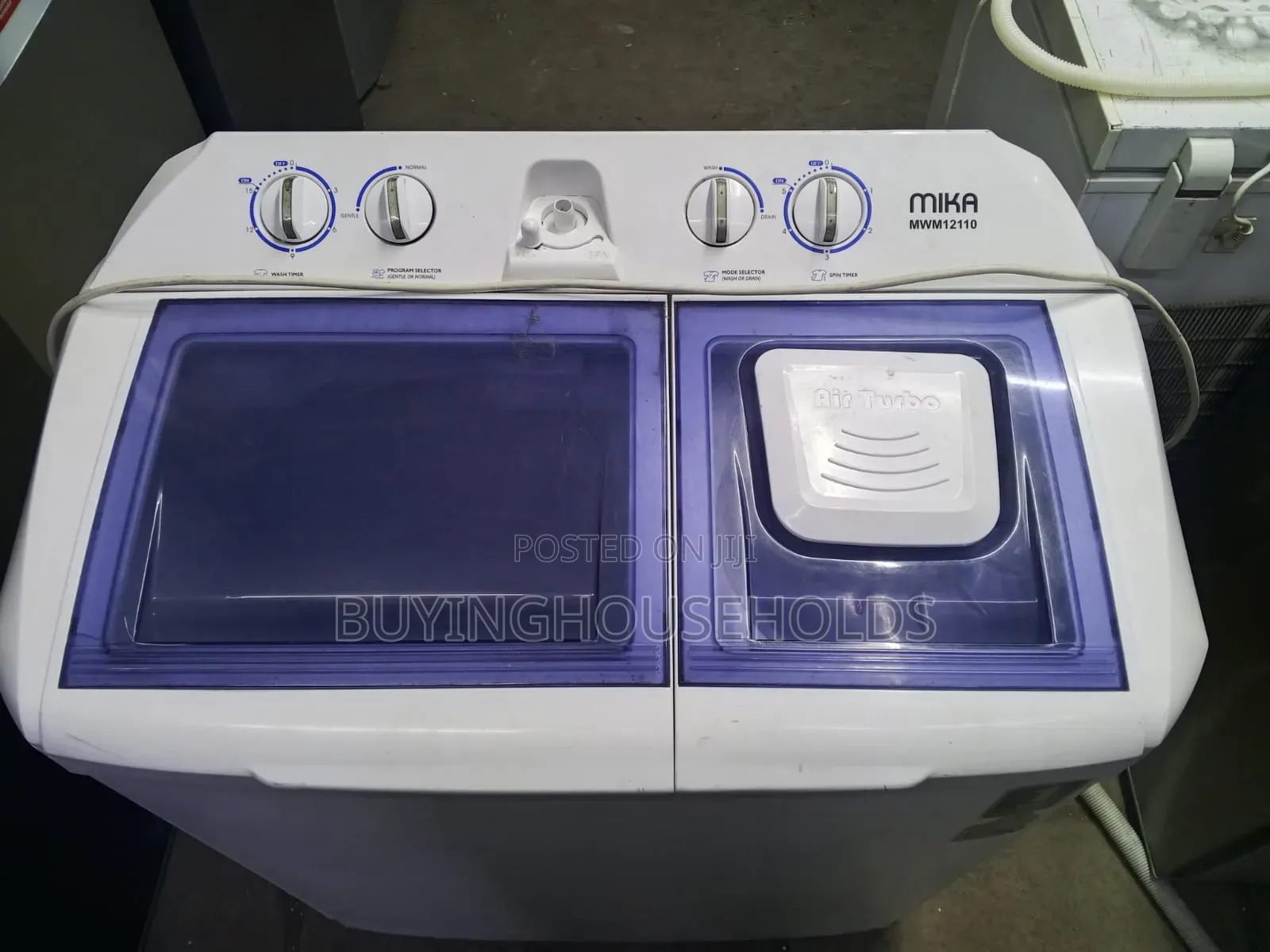 Mika 10kg Twin Tub Washing Machine