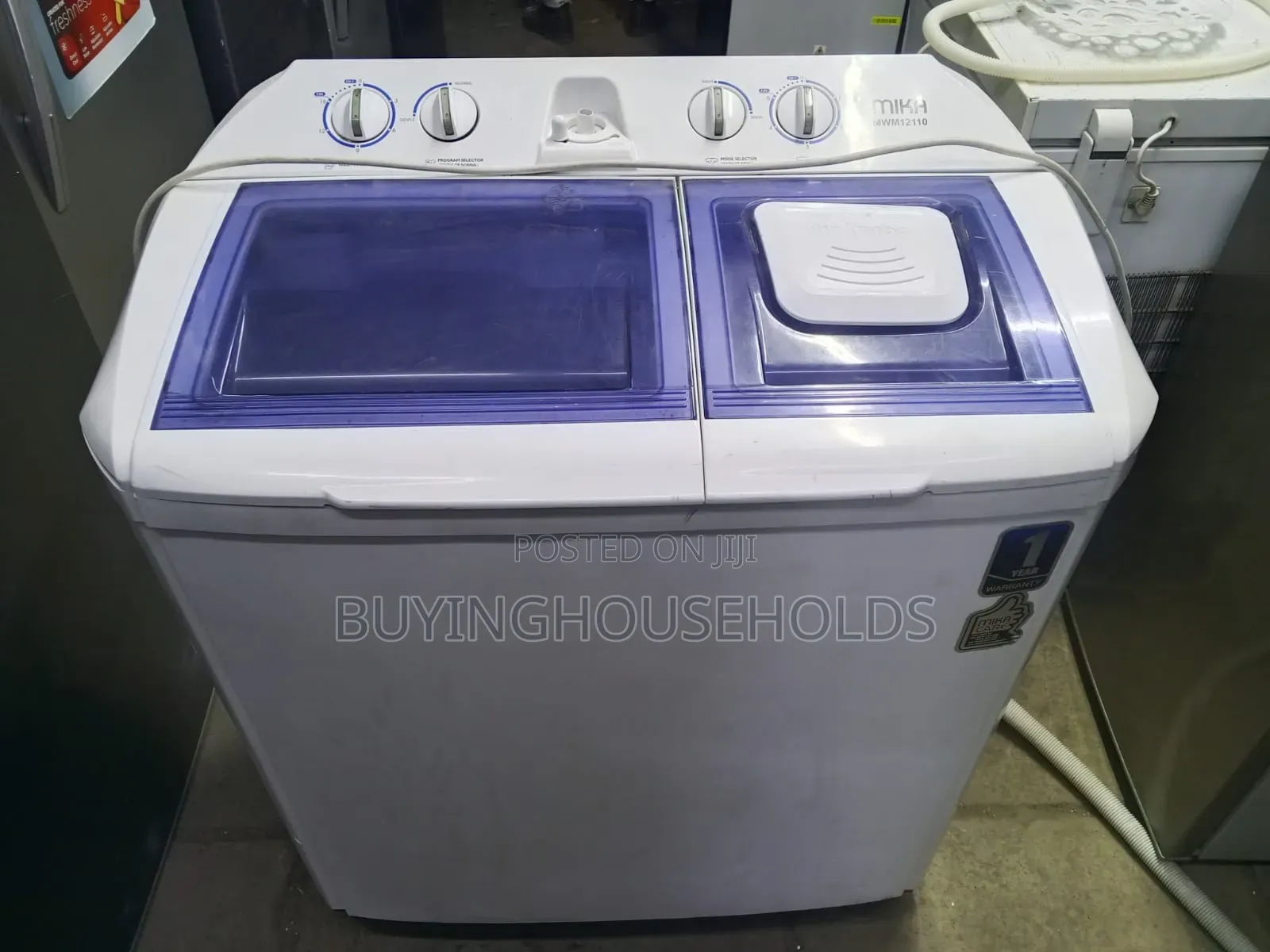 Mika 10kg Twin Tub Washing Machine
