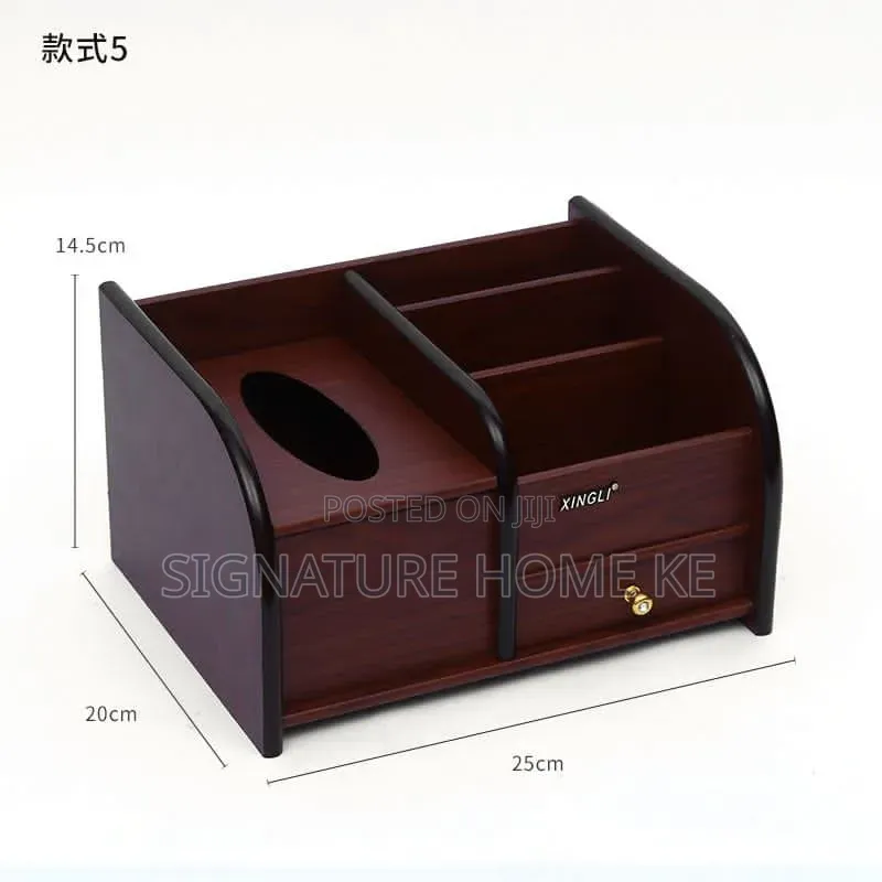 Multifunctional Wooden Desk Organizer