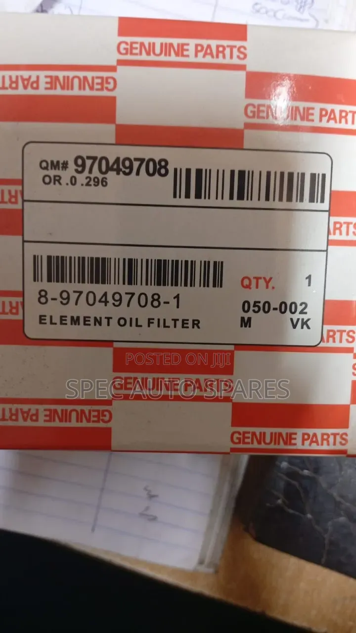 Oil Filter Isuzu TFR D Max Bighorn Trooper 4JA1