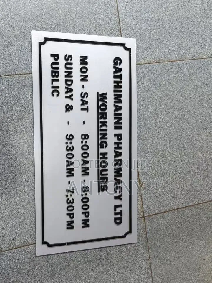 Engraving Signs; And 3D and 2D signs.best Quality and Affordable