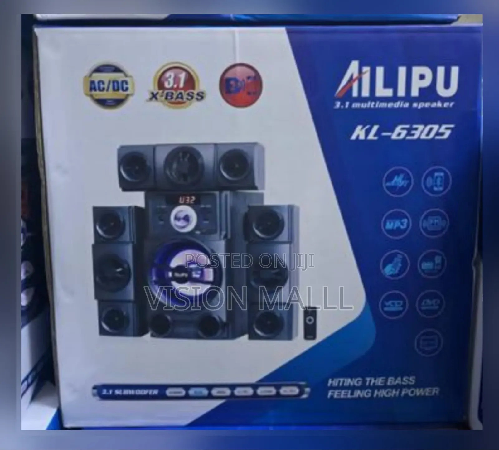 3.1ch Ailipu Homethearte Multimedia Speaker System Woofers