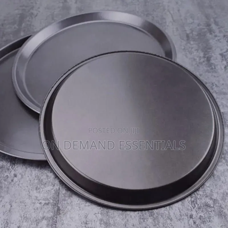 3pcs Pizza Pans Set Carbon Steel  Non Stick Material