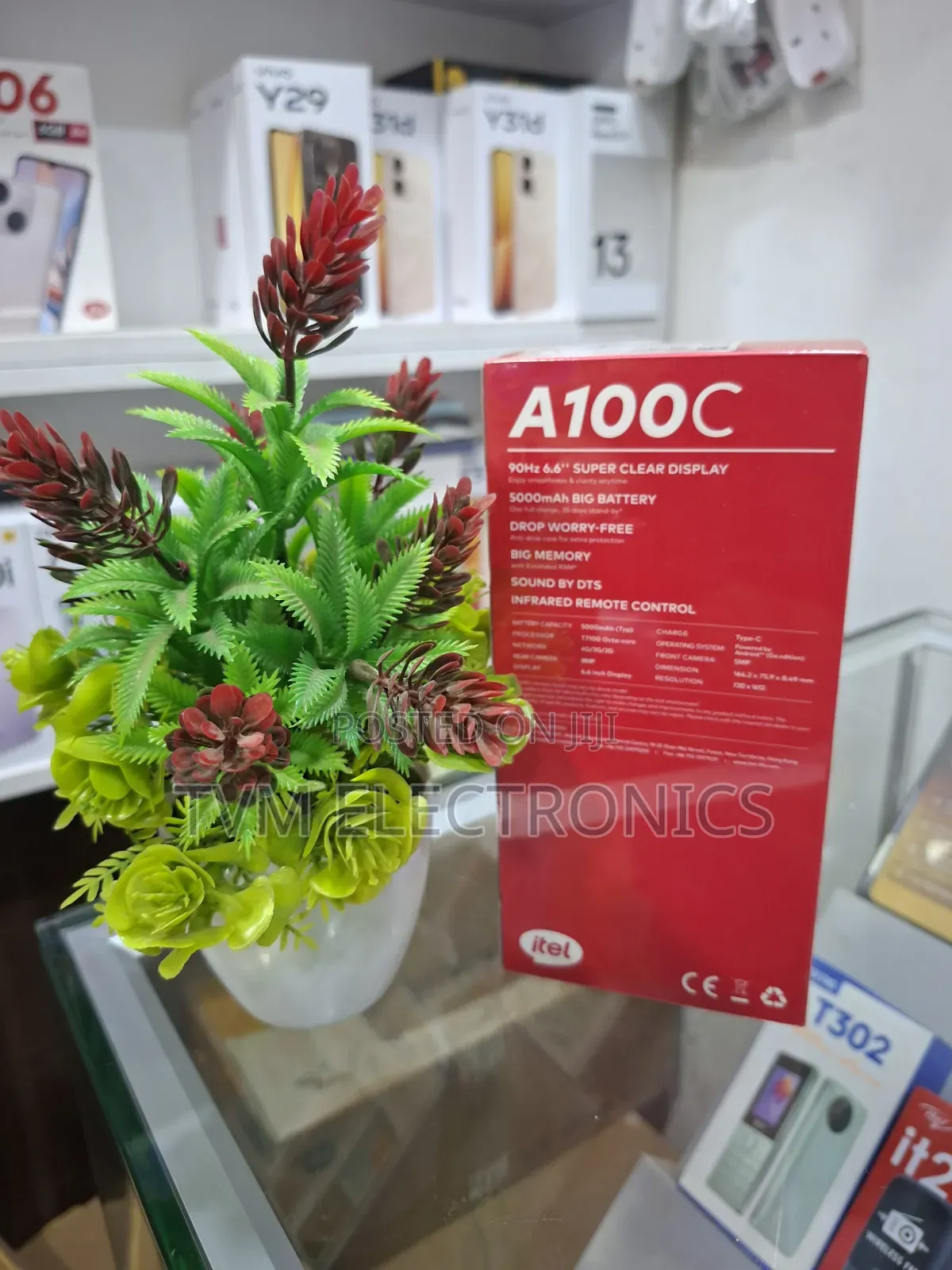 New Itel A100C 64 GB Black