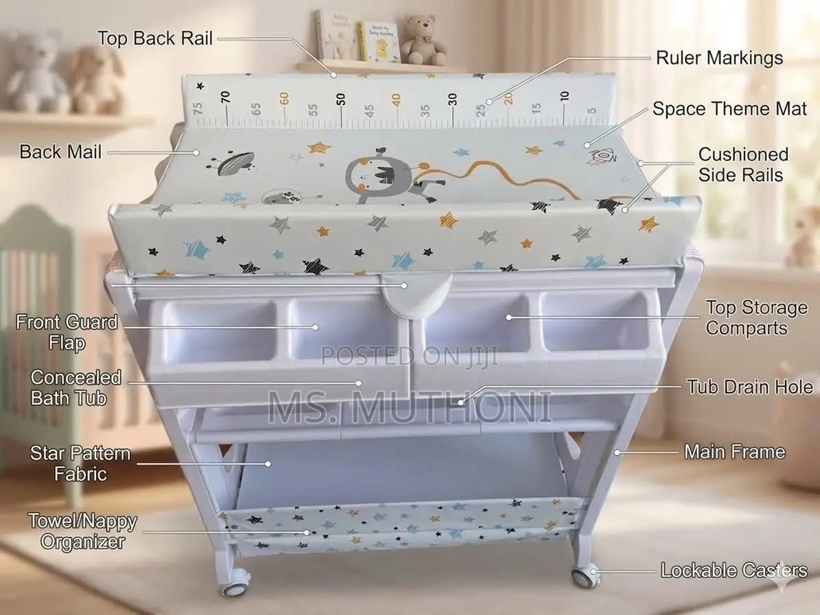 Multi-Functional Baby Changing and Bath Station: