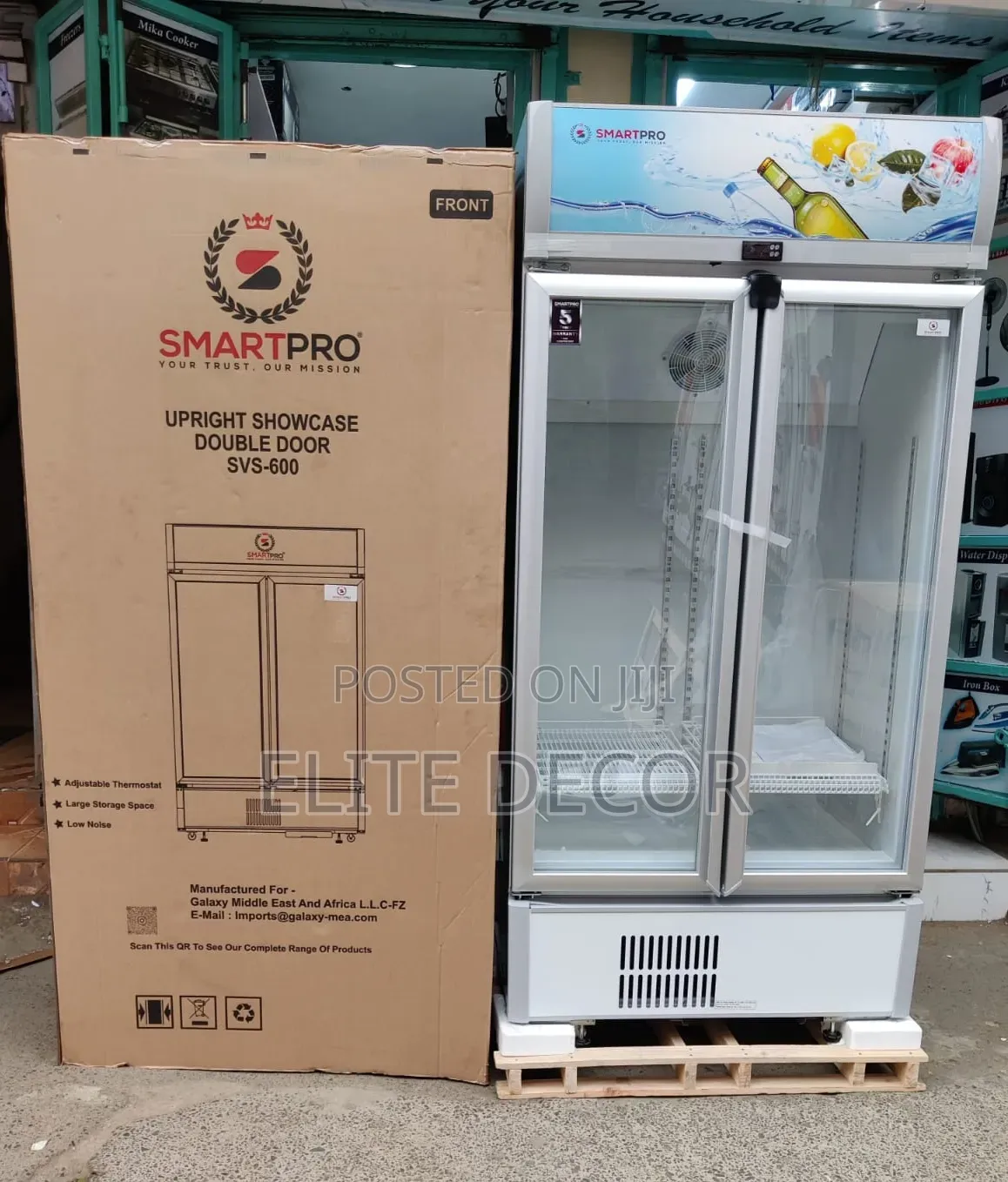 SmartPro SVS-600 450L Upright Showcase Side-by-Side Fridge