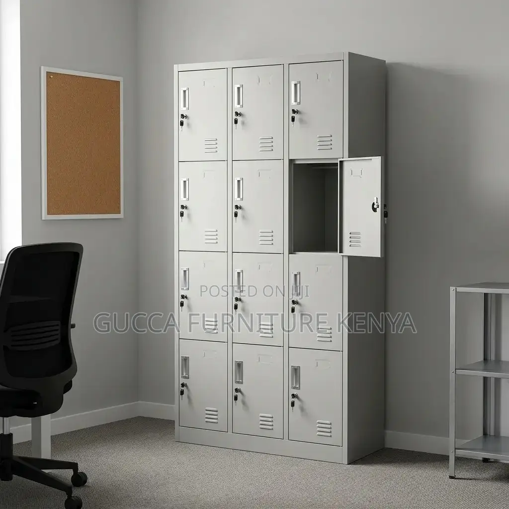12-Locker Cabinet.