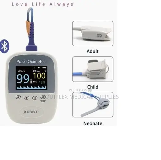 Quality Pulse Oximeter With Three Probes (Berry Brand)