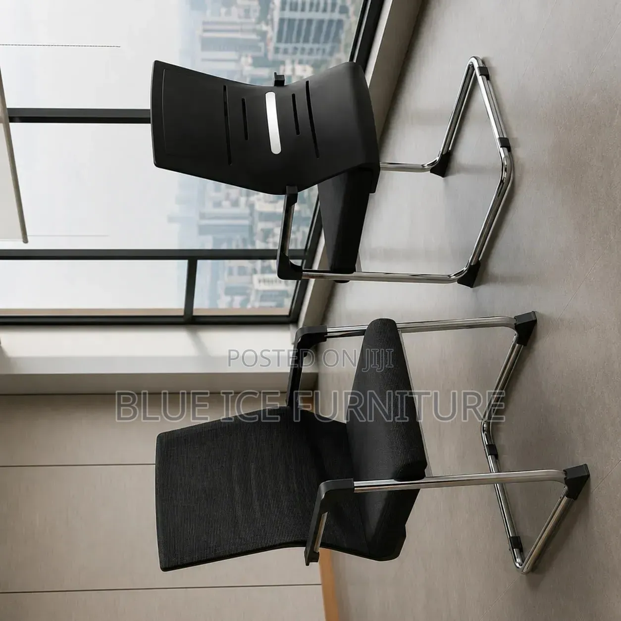 Black Mesh Conference & Reception Chair