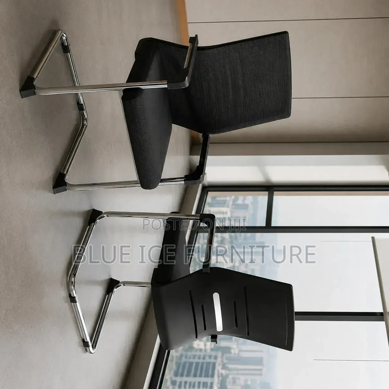 Black Mesh Conference & Reception Chair