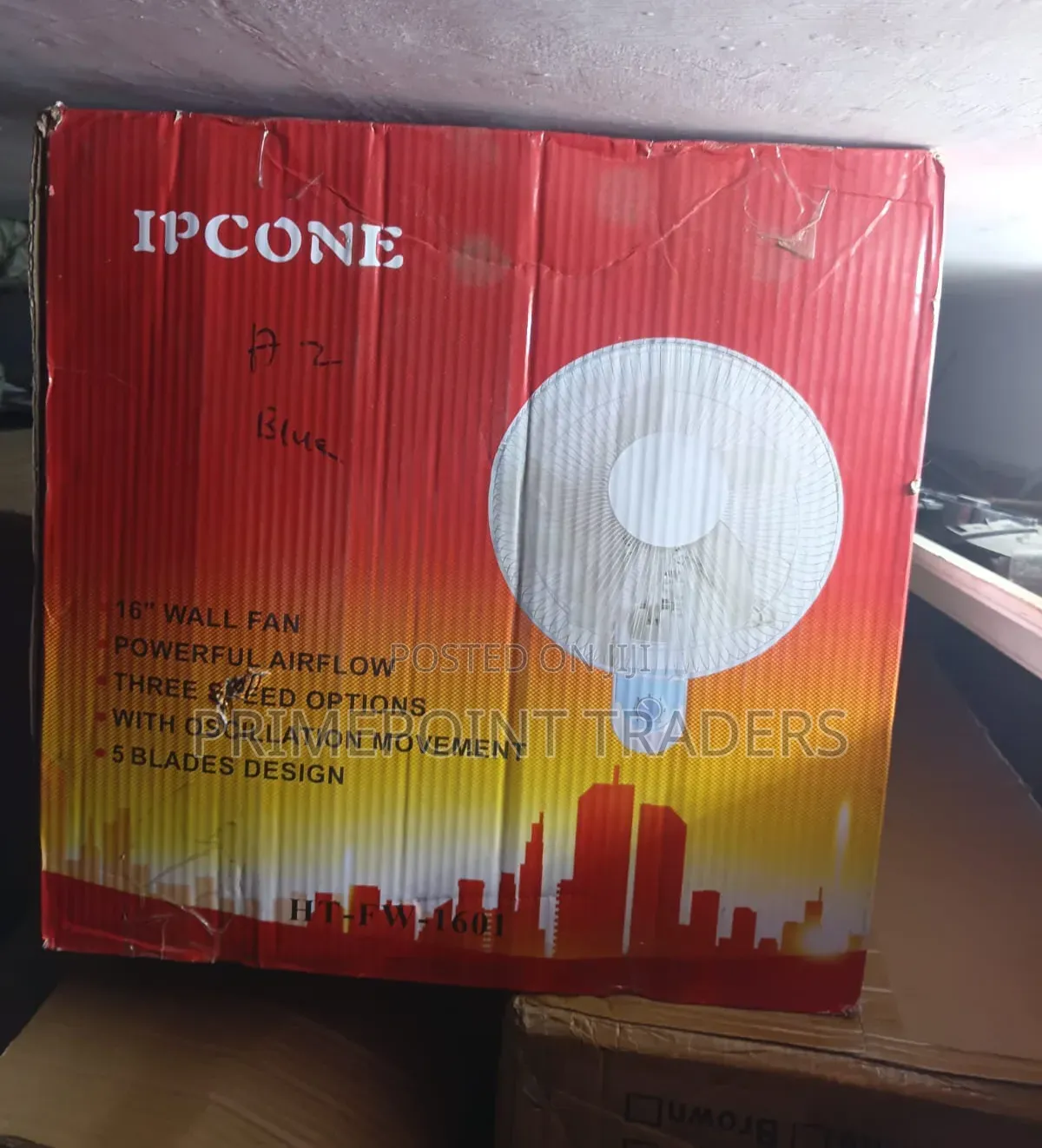 Wall Fan 16 Inch,Ipcone Wall-Mounted Cooling Fan
