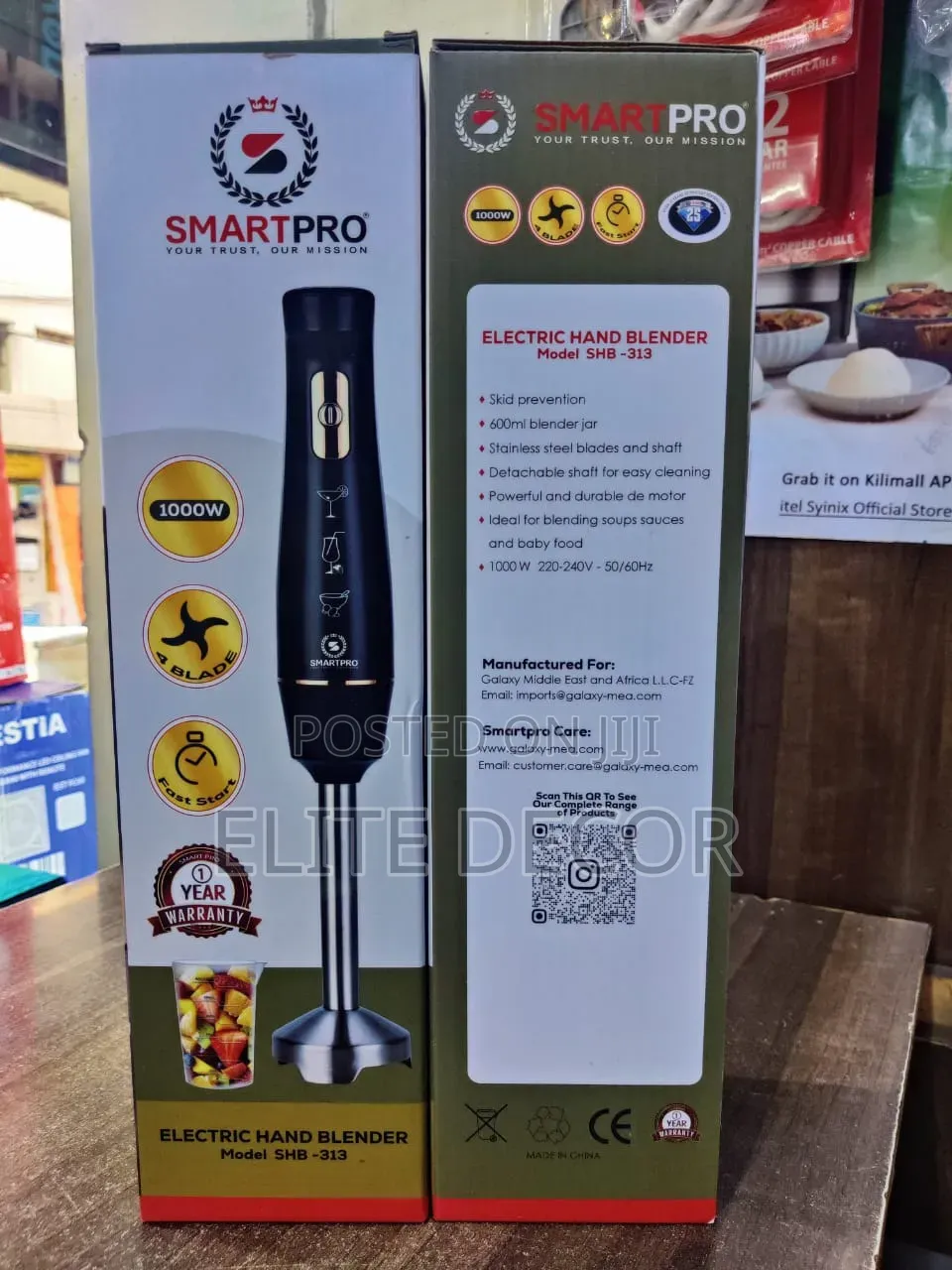 SmartPro Hand Blender – Powerful Electric Stick Blender