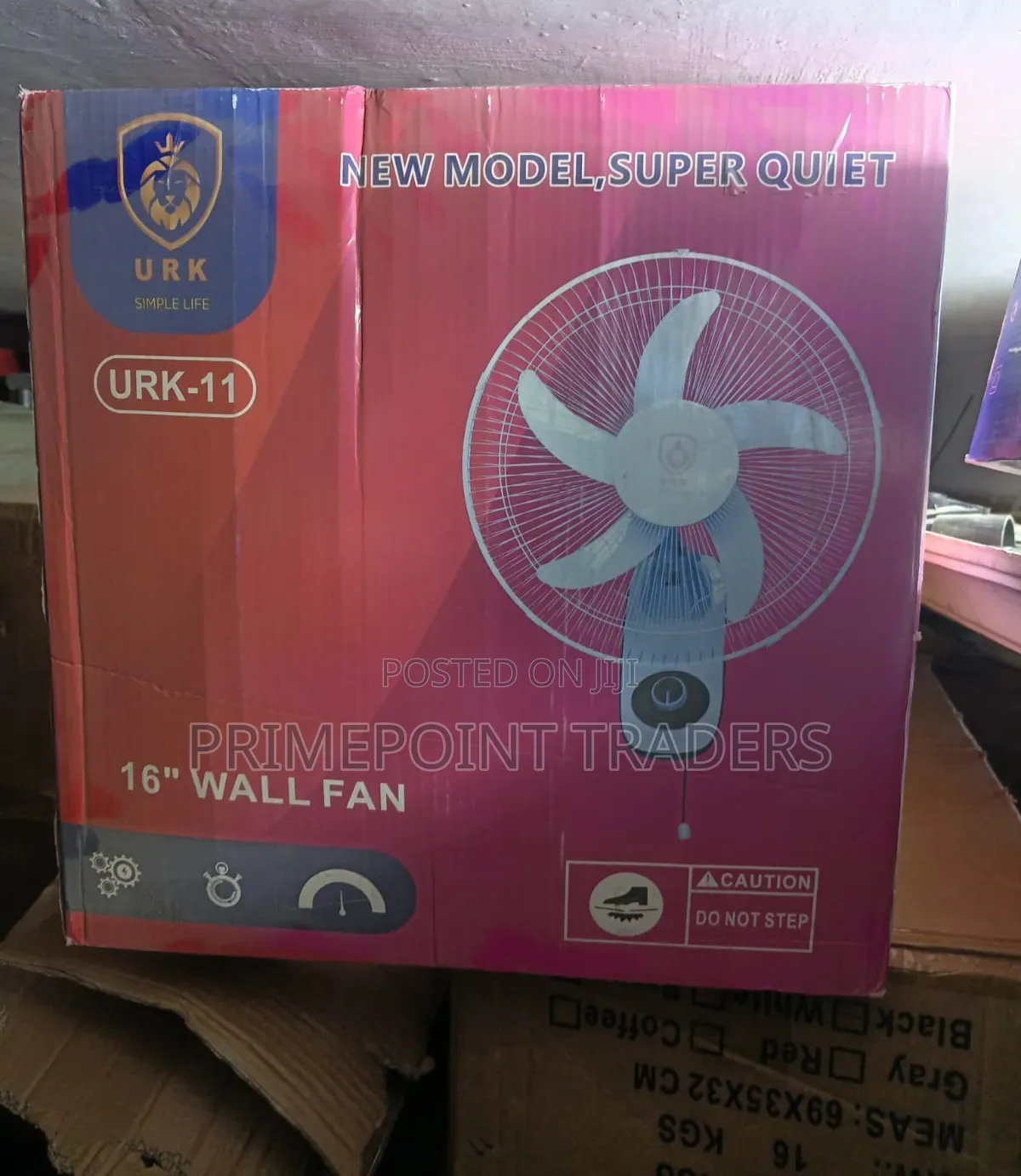 URK 16-Inch Heavy-Duty Wall Fan