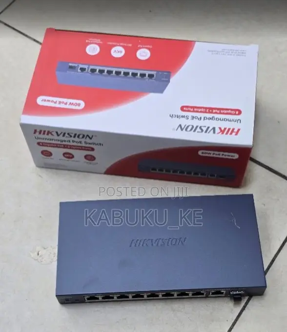Hikvision DS-3E0510P-E/M 8 Port Gigabit Unmanaged POE Switch