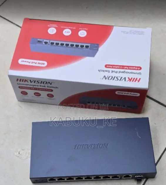 8 Port Gigabit Unmanaged POE Switch- Hikvision