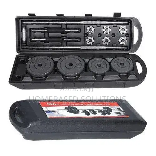 50kg Adjustable Cast Iron Dumbell With Case