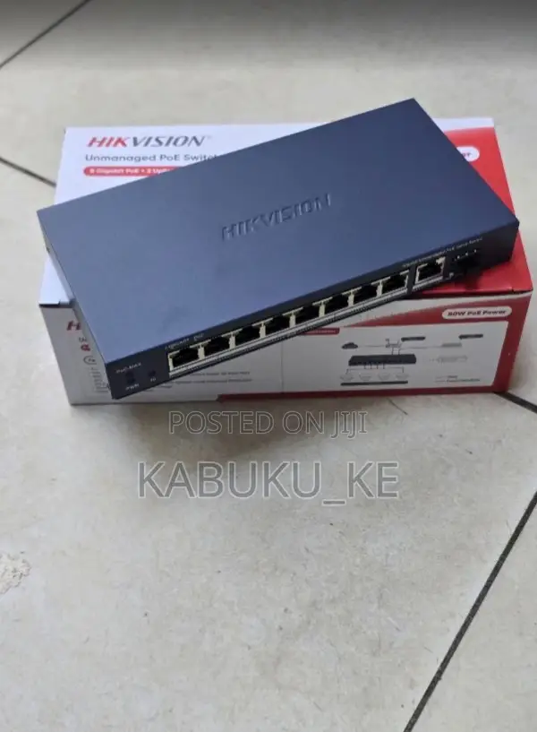 8 Port Hikvision PoE Switch for IP Cameras