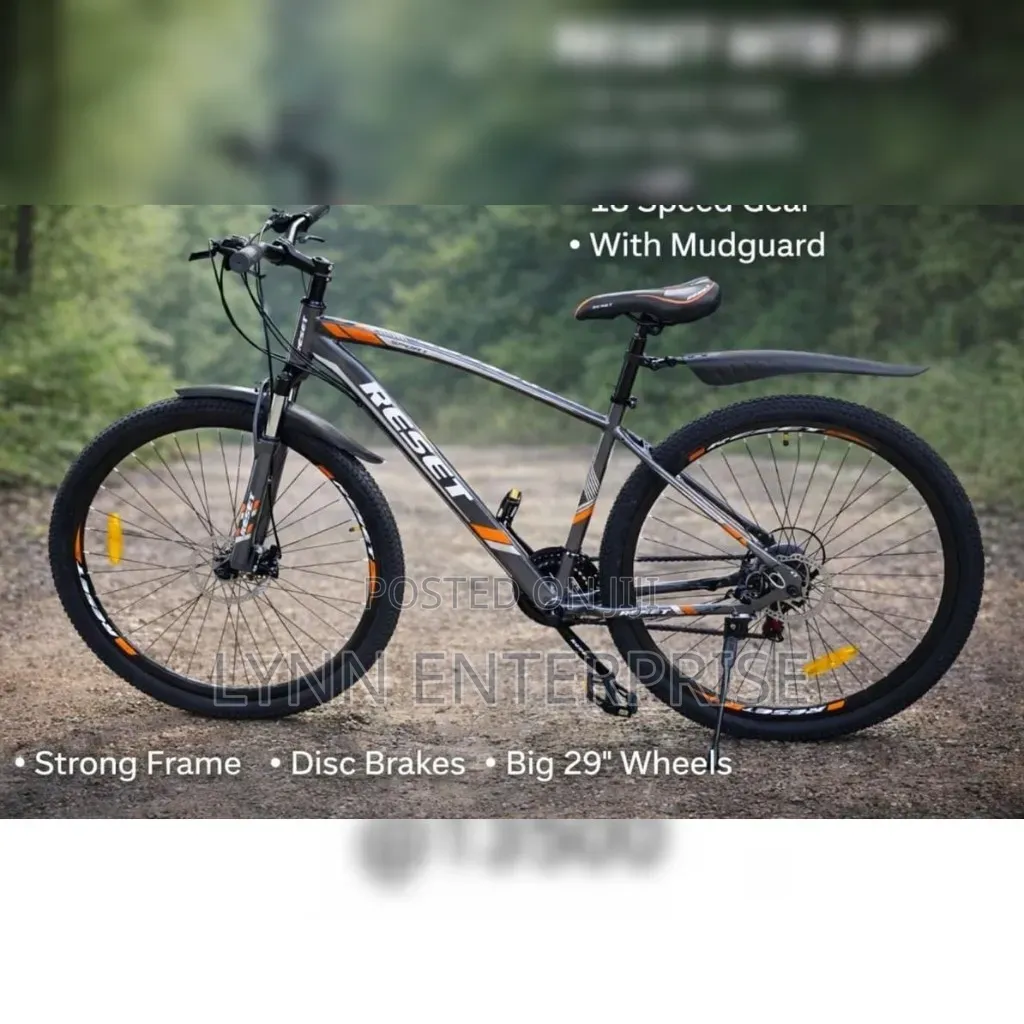 Reset MTB With Gear Speed 18,mudguard and Disc Break Size 29 Bicycle