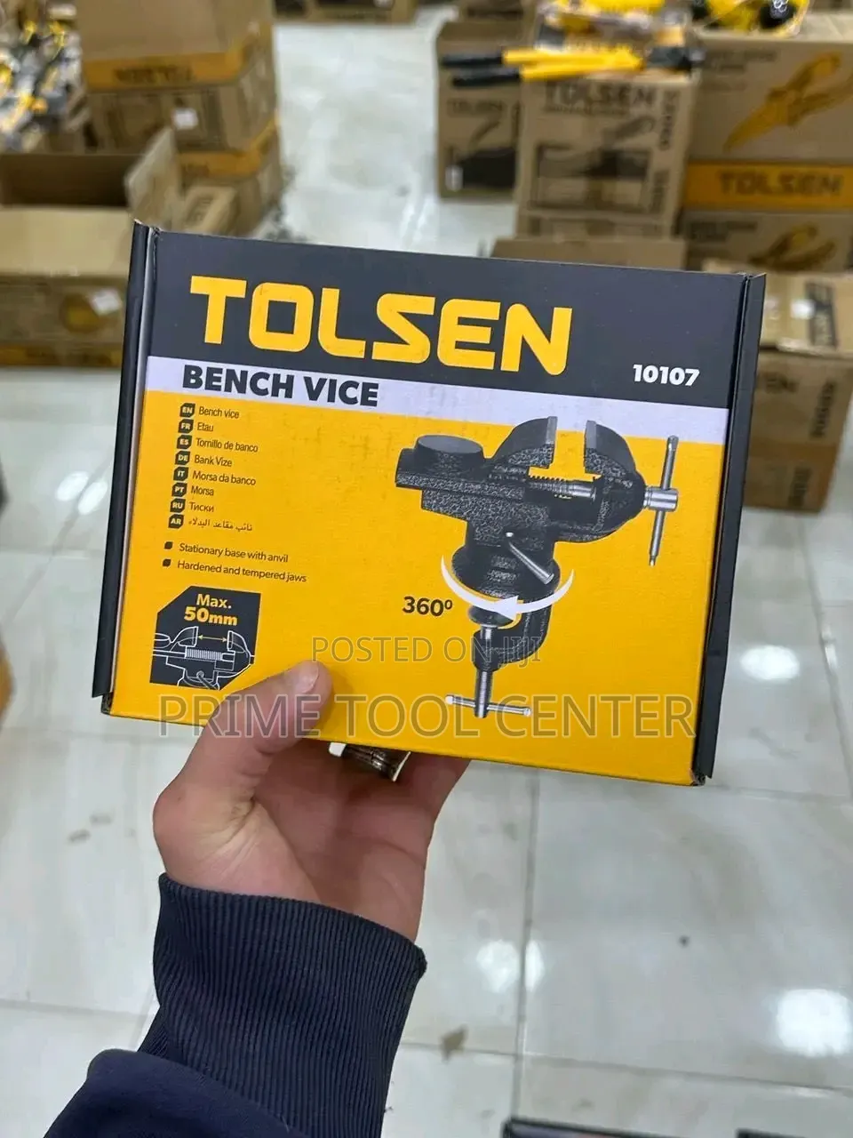 Tolsen 2-Inch (50mm) Bench Vice (Model 10107