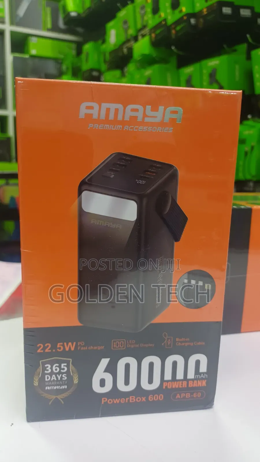 Amaya PowerBox 600 APB-60 60,000mAh 22.5W PD Fast Charging Power Bank