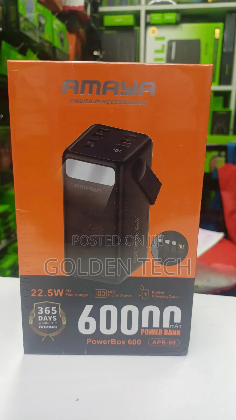 Amaya PowerBox 600 APB-60 60,000mAh 22.5W PD Fast Charging Power Bank