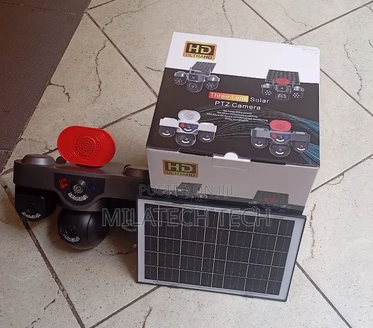 Triple Lens 4G Wireless Solar CCTV Camera