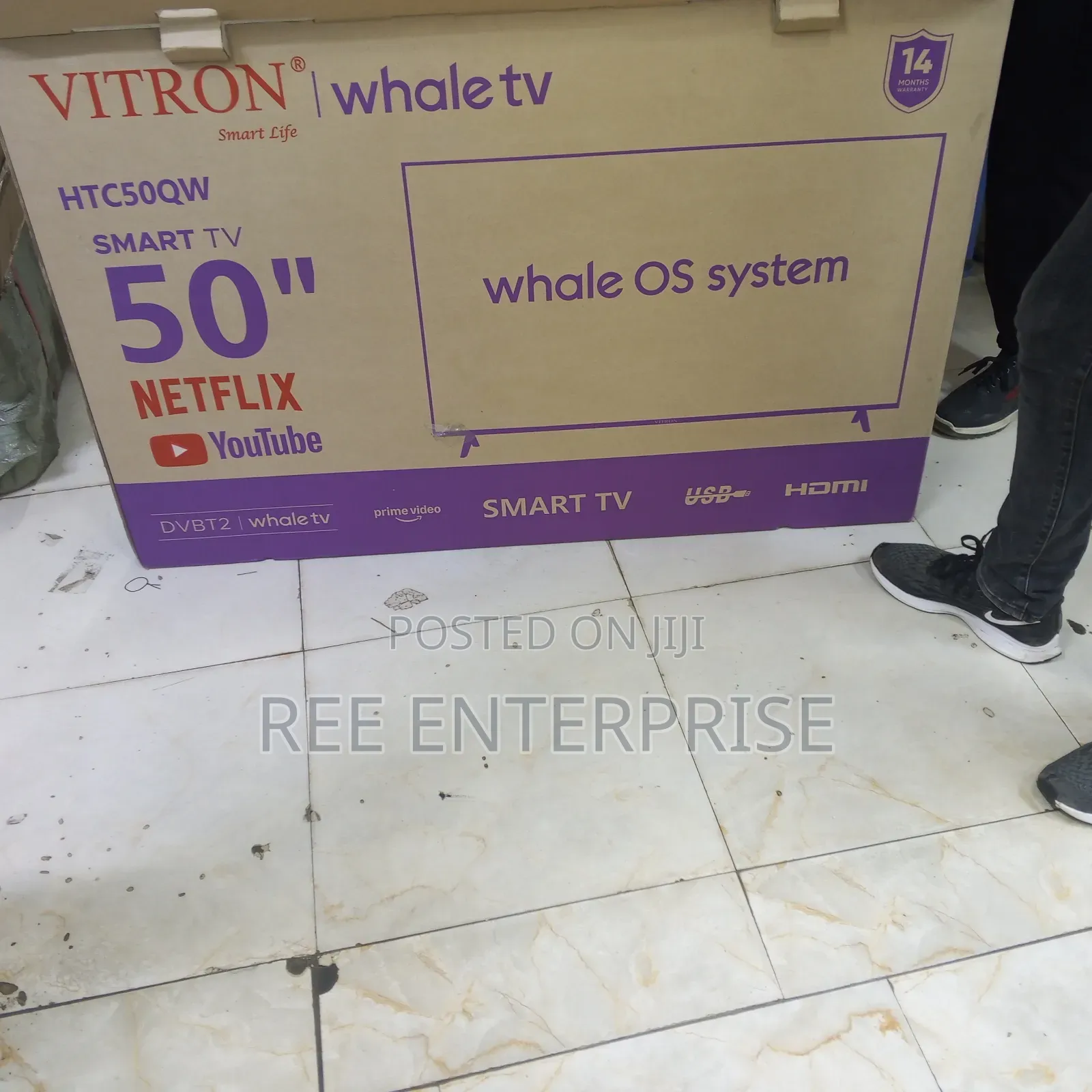 Vitron 50 Inches Whale  Os System QLED Smart TV