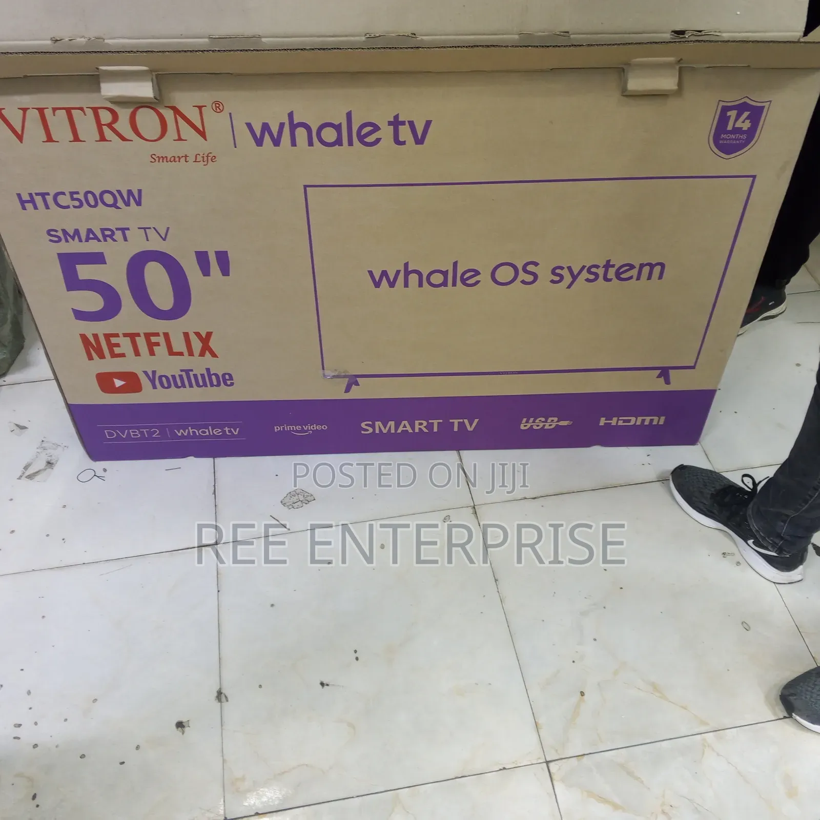 Vitron 50 Inches Whale  Os System QLED Smart TV