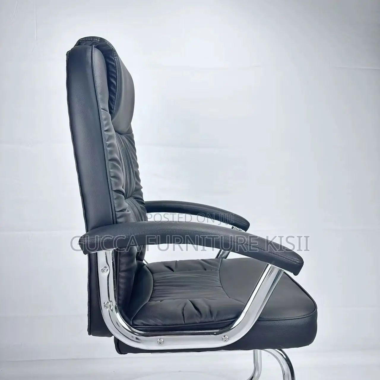 Office Chair; Leather Executive Visitor's Office Seat