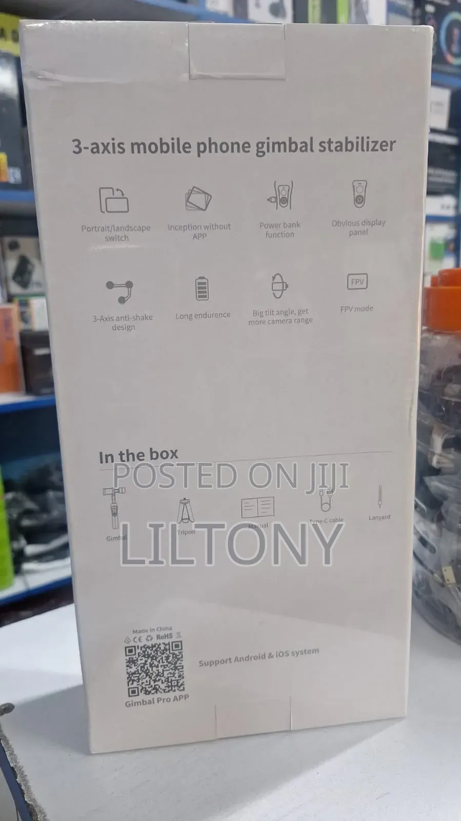 Universal Phone Gimbal With Bluetooth /Landscape /Portrait Mode