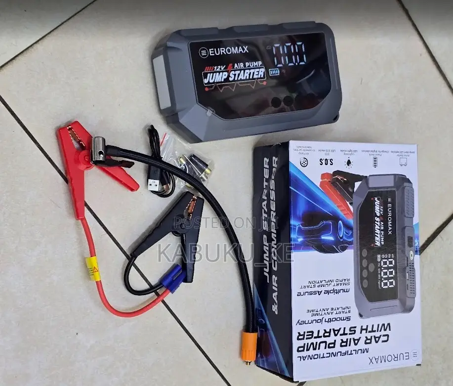 Euromax EMK3 Multifunctional Jump Starter Kit – Portable Car Battery