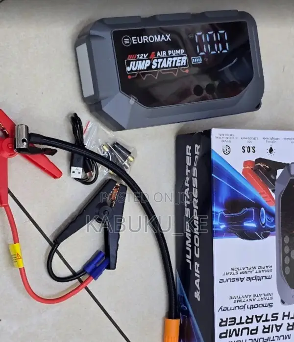 Euromax EMK3 Multifunctional Jump Starter Kit – Portable Car Battery