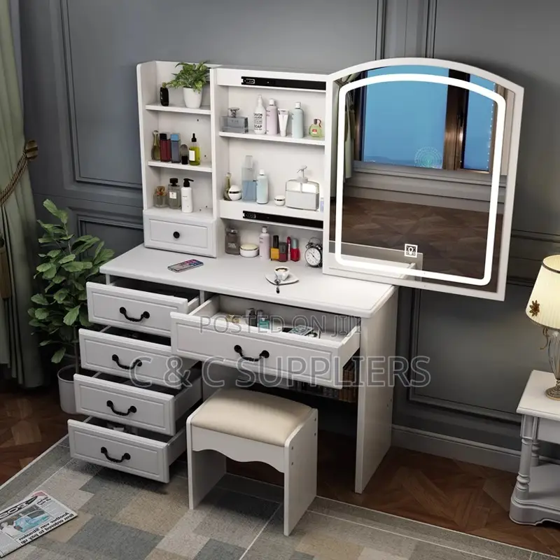Modern Bedroom Dressing Table With Drawers.