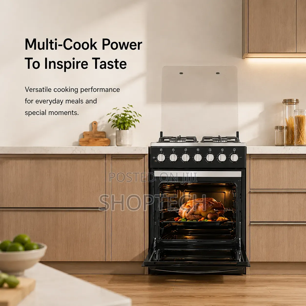 Syinix (Q60GC3)new Model 60by60
Standing Cooker 3+1